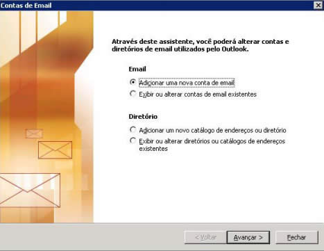 Configurando email