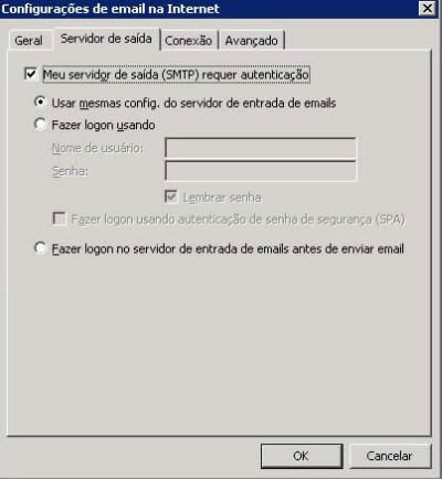 Configurando email