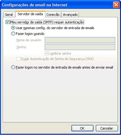 Configurando email