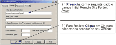 Tutorial de como configurar seu WS FTP - Turbosite